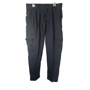 511 Tactical Pants Mens 36x32 Navy Blue Cargo 2 Pockets Down Each Leg